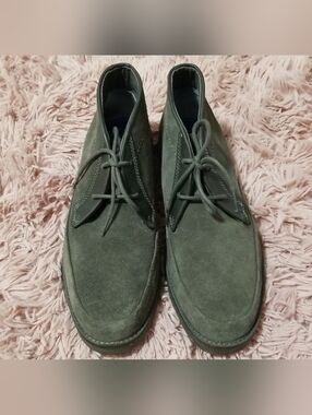 Mark Nason Skechers Suede Chukka Boots in Dark Gray Color Memory Foam Lux